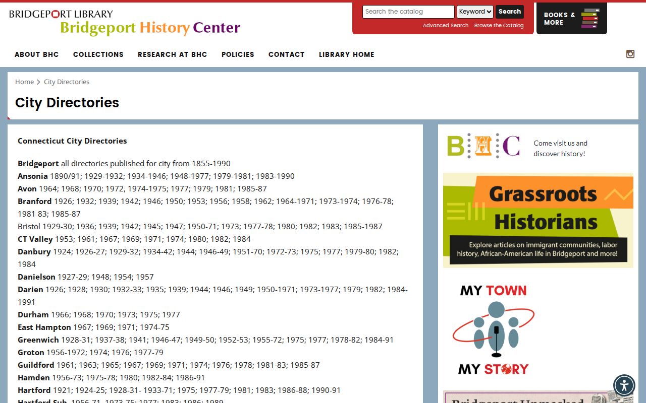 Fairfield residents directory Bridgeport city-directory holdings