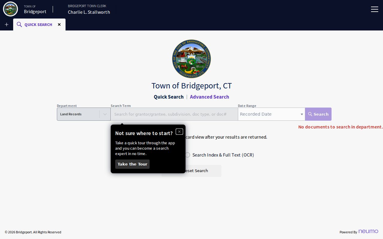 Fairfield street directory current Bridgeport land-record search