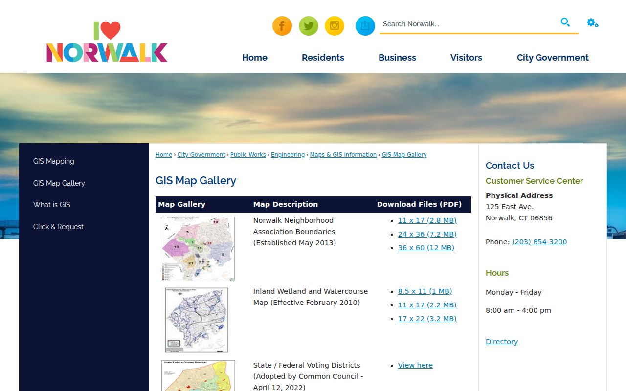 Fairfield neighbors Norwalk GIS neighborhood association map