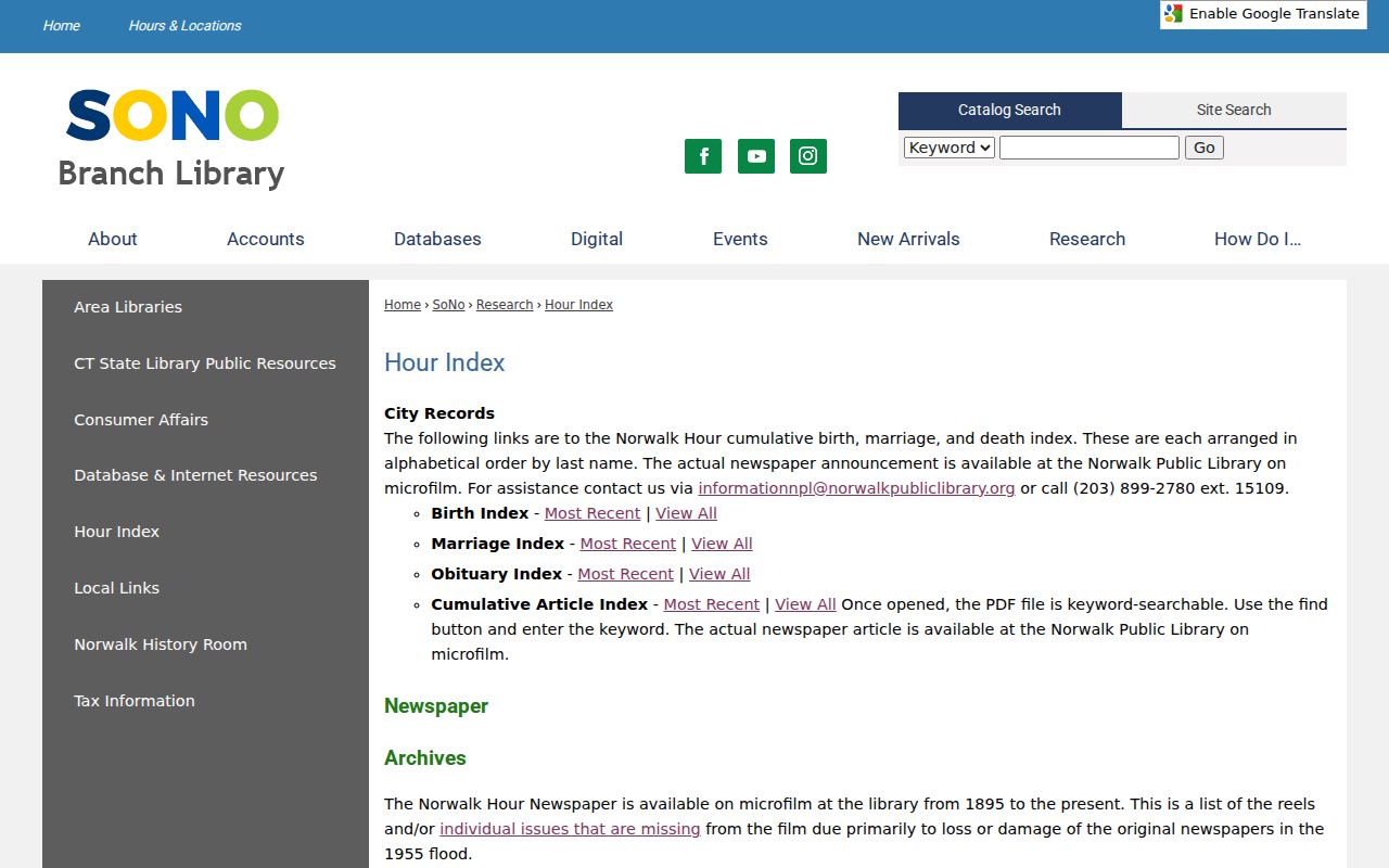 Fairfield residents directory Norwalk Hour historical index
