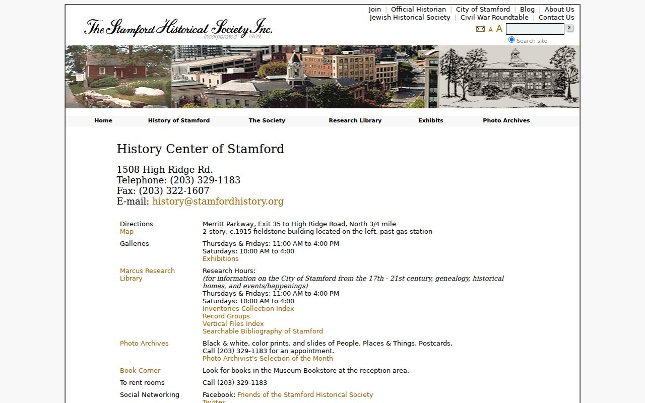 Fairfield city directory Stamford History Center research services